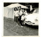 Ref 1 - 2 Photos + Négatif  : Personnes Et Voiture Dauphine Renault En Camping , Im. Reims , Marne - France  . - Europa