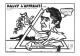 46 /  "Martin MALVY( Maire De Figeac) L'APPRENTİ"  LARDIE Jihel Tirage 85 Ex. Caricature Politique Franc-maçonnerie Cpm - Figeac