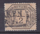 Norddeutscher Postbezirk Nord-Deutsche-Post 1870 Mi. 3, ½ Gr. Dienstmarke Official Boxed 'AKEN' Cancel (2 Scans) - Gebraucht