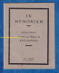 Livre Ancien - 1929 - In Memoriam Obséques De Paul FONTANA Homme Corse ( 1876 / 1929 ) Bibliothéque & Musée De La Guerre - Corse