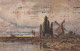 Landschaft Mit Windmühle Künstlerkarte Gl1918 #D2398 - Malerei & Gemälde