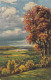 Herbstliche Landschaft Ngl #D3862 - Peintures & Tableaux