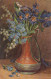 Stilleben Blumenkrug Ngl #D3882 - Malerei & Gemälde