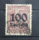 Deutsches Reich Dienstmarke 92 Gestempelt Geprüft Infla Berlin #SK773 - Dienstzegels