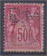 Sage N°98 80c Rose Perforé BM - Oblitérés