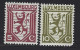 Luxembourg Yv 231/32 Lion Stylisé (232 Dent Courte Coin Inférieur Droit) **/mnh - Nuevos