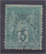 GC 888 La Chapelle La Reine Seine Et Marne Type Sage N° 75 5c Vert (timbre En L'état Vendu Pour Son Oblitération) - Autres & Non Classés