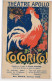 PUBLICITE : Theatre Apollo Cocorico! Operette 3 Actes Louis Ganne Nouveau Grand Succes L'operette Francaise Grün - Etat - Advertising