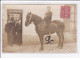 MARINES : Carte Photo D'un Homme à Cheval (cachet De Départ) - Très Bon état - Sonstige & Ohne Zuordnung