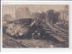 BERNAY : Carte Photo De L'accident De Chemin De Fer - état - Bernay