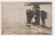 PARIS PLAGE : Lot De 2 Cartes Photo De L'agence De Location ROBERVAL (humouristique - Scène De Plage) - Très Bon état - Sonstige & Ohne Zuordnung