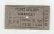 Ticket De Tramway CFD (entre 1927 Et 1945) "Cie Des Chemins De Fer Du Doubs / Pontarlier - Amancey 2e Classe" - Europe