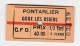 Ticket De Tramway CFD (entre 1927 Et 1945) "Cie Des Chemins De Fer Du Doubs / Pontarlier - Goux-les-Usiers 2e Classe" - Europe