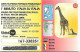 Italy: Prepaid GlobalOne - Save The Planet 53, Giraffe - [2] Handy-, Prepaid- Und Aufladkarten