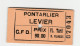 Ticket De Tramway CFD (entre 1927 Et 1945) "Cie Des Chemins De Fer Du Doubs / Pontarlier - Leviers 2e Classe" - Europe