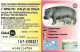Italy: Prepaid GlobalOne - Save The Planet 49, Flusspferd - [2] Handy-, Prepaid- Und Aufladkarten
