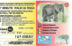 Italy: Prepaid GlobalOne - Save The Planet 46, Afrikanischer Elefant - [2] Handy-, Prepaid- Und Aufladkarten