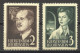 Liechtenstein, 1955, King Franz Josef II, Queen Gina, Royal, MNH, Michel 332-333 - Neufs