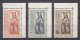 Liechtenstein, 1954, Maria Year, Religion, Statues, MNH, Michel 329-331 - Unused Stamps