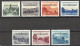 Liechtenstein, 1947, Service Stamps, Landscapes, Scenery, Overprinted, MNH, Michel 28-34 - Ungebraucht