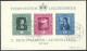 Liechtenstein, 1949, Paintings, Da Vinci, Raffael, Art, Vaduz Philatelic Exhibition, Cancelled, Full Gum, Michel Block 5 - Blocks & Kleinbögen