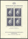 Liechtenstein, 1938, Rheinberger, Composer, Organ, Music, Stamp Exhibition, MNH, Gum Defects, Michel Block 3 - Blocks & Kleinbögen