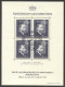 Liechtenstein, 1938, Rheinberger, Composer, Organ, Music, Stamp Exhibition, Cancelled, LH Gum, Michel Block 3 - Blocchi & Fogli