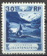 Liechtenstein, 1930, Mountain Chapel, Landscape, Scenery, 30 Rp, MNH, Michel 99B - Ungebraucht