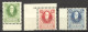 Liechtenstein, 1925, Birthday Of King Johann II, MNH, Michel 72-74 - Unused Stamps