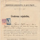 CROATIA  --  SHS  - POVJERENICTVO  ZA GRAD ZAGREB  --  SVJEDOCBA --   TAX STAMP --  VERIGARI, CHAINBREAKERS  -  1919 - Documents Historiques