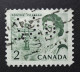 Canada - Perfin - Perforé -  380 (rare Number ) - Cancelled - Perforés