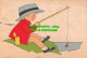 R529270 Boy. Fishing. Illustration. Postcard - Wereld