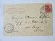 Frontiere Franco-Allemande:epicerie Et Auberge Charles Anthony 1904/grocery & Hostel Franco-German Border 1904 Postcard - Sonstige & Ohne Zuordnung