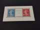 FRANCE PAIRE DU BLOC FEUILLET BF 2 BF2 STRASBOURG NEUF** SIGNE COTE +1200€ #278 - Unused Stamps