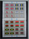 Delcampe - Nations Unies 1980/89 - Drapeaux Des états Membres - Série Complète De 40 Feuilles MNH/NSG - Sammlungen (im Alben)