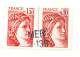 MO-24-395 :  CARTE POSTALE AVEC TIMBRE ANNULE. MER. 1-136. LOIR-ET-CHER. 9 AOUT 1980 - 1921-1960: Modern Tijdperk