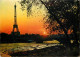 Navigation Sailing Vessels & Boats Themed Postcard Paris Seine Eiffel Soleil - Sailing Vessels