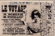 FANTAISIES . Joli Portrait De Femme Dans L'affiche LE VOYAGE...au CHATELET En 1901 - Teatro