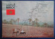 CPM CARTE POSTALE  CARTE GÉOGRAPHIQUE TOURISTIQUE DU MAROC  ET MULTI-VUES - Landkaarten