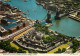 Navigation Sailing Vessels & Boats Themed Postcard Aerial View London Bridge Coal Barge - Segelboote