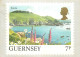 Navigation Sailing Vessels & Boats Themed Postcard Guernsey Harbour Stamp 7p - Segelboote