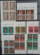 LIECHTENSTEIN    Petite Collection De Timbres Neufs En Blocs De 4 Entre Les Années 1968 Et 1987 - Collections