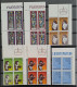 Delcampe - LIECHTENSTEIN    Petite Collection De Timbres Neufs En Blocs De 4 Entre Les Années 1968 Et 1987 - Collections