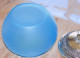 Delcampe - -SUCRIER CONFITURIER POT BISCUIT POT COUVERT PATE DE VERRE BLEUE Bullée      E - Vetro & Cristallo