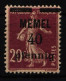 Memel 22 A Mit Falz Geprüft Haslau BPP #KR455 - Memel (Klaipeda) 1923