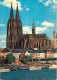 Navigation Sailing Vessels & Boats Themed Postcard Koln Am Rhein Dom Und Rheinufer Pleasure Cruise - Segelboote