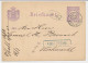 Spoorwegbriefkaart G. HYSM18 B - Locaal Te Amsterdam 1880 - Postwaardestukken