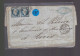Une  Paire  Timbre   Napoléon III   N° 14  20 C Bleu   Sur Lettre    Destination Paris  1856 - 1853-1860 Napoléon III