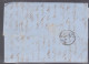 2  Timbres    Napoléon III   N° 14  20 C Bleu   Sur Lettre    Destination  Cognac    1859 - 1853-1860 Napoléon III.