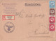 DR Dienst R-Brief Mif Minr.137,2x 138,140 Wuppertal-Elberfeld 6.1.38 Gel. Nach Remscheid - Oficial